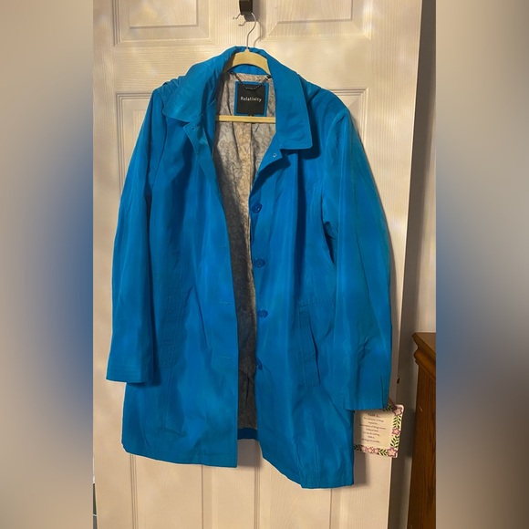Relativity Jackets & Blazers - Relativity Women's Turquoise Blue Coat